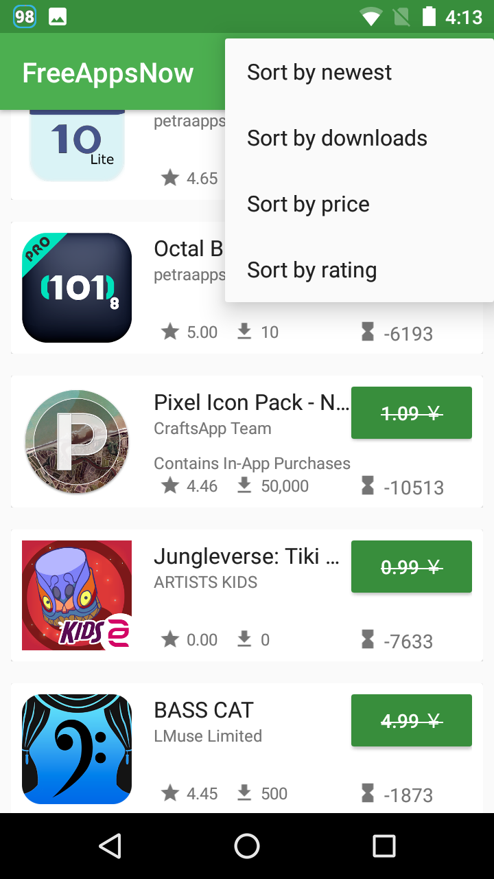 Freeappsnow Playストアの有料アプリを無料でダウンロード Android Square