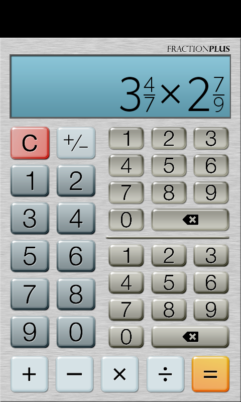 アプリ Fraction Calculator Plus Free 入力も答えも分数に対応したカンタン電卓 Android Square アプリ Fraction Calculator Plus Free 入力も答えも分数に対応したカンタン電卓 Android Square