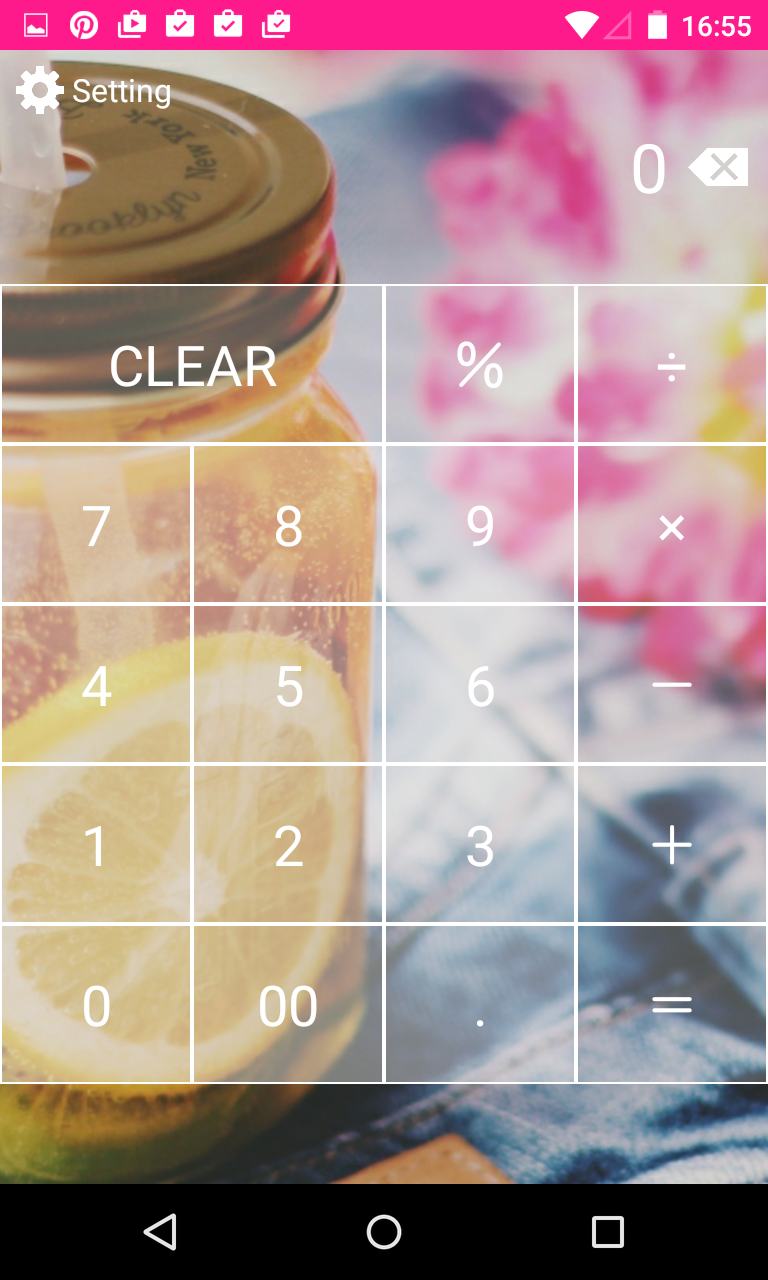 Sweetie Calculator シンプル可愛い電卓 好きな写真で着飾れるシンプル電卓 Android Square Sweetie Calculator シンプル可愛い電卓 好きな写真で着飾れるシンプル電卓 Android Square