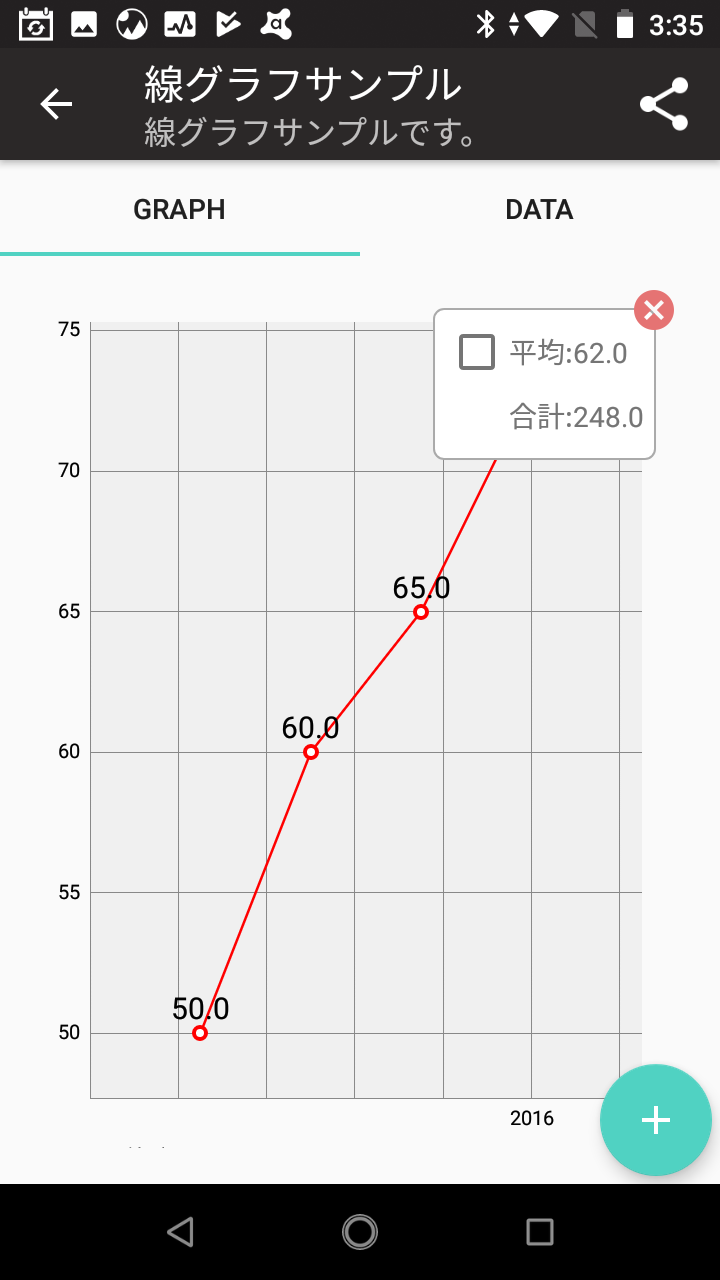 Graphclub 見やすい円グラフ 線グラフ 棒グラフを簡単に作成 Android Square