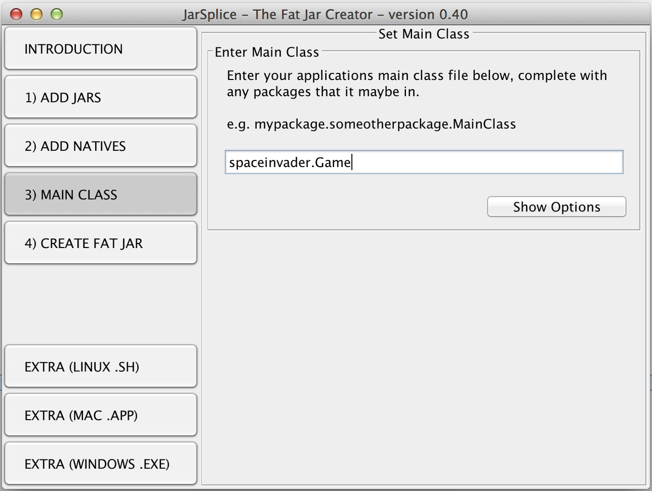 Jarをアプリケーションバンドルに変換する Jarsplice編 Niwkrの気ままなブログ
