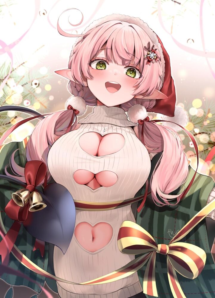 二次元 - 【二次】谷間ホールとかいうデザインが大胆すぎる服を着た女子ｗｗｗ