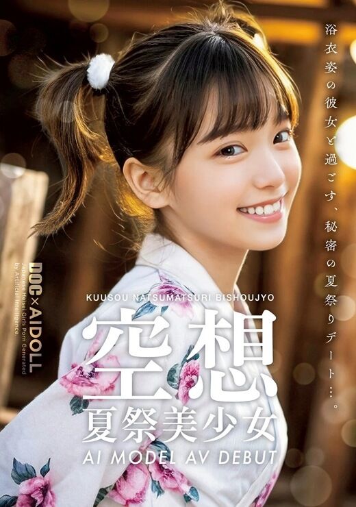 三次元 - 空想夏祭美少女 AI MODEL AV DEBUT