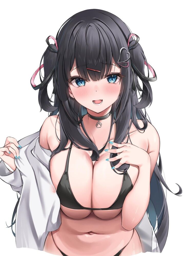 二次元 - 【二次】黒ビキニ女性のシンプルが最強すぎる画像まとめ