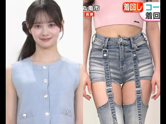 三次元 - AKB４８伊藤百花 朝の情報番組でエッチなふともも露出