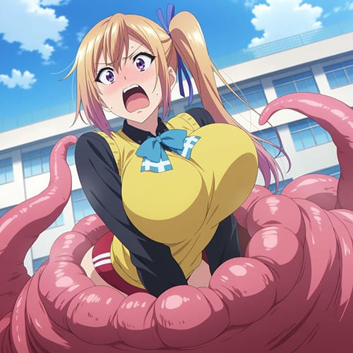 二次元 - 【エロ画像】触手レイプpart193！川神舞が巨大ミミズのようなファントムに下半身を呑み込まれ快楽責めされたり…他まとめ