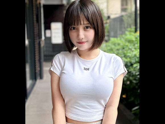 三次元 - 童顔ショートのINUWASIはのんまゆ 着衣ロケット乳