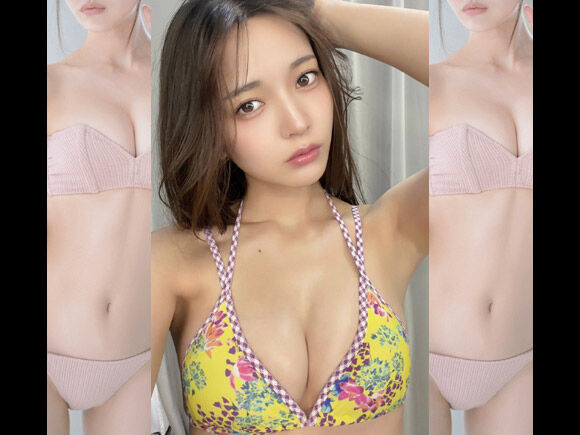 三次元 - 黒嵜菜々子 プロデューサー兼アイドルの水着グラビア