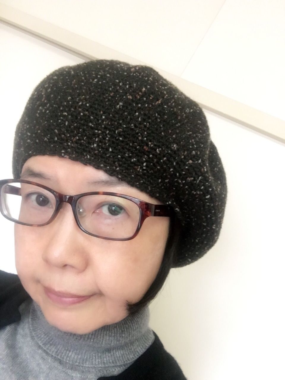 かぎ針編みの細編みのベレー帽を作りました カシミアニットブランド Naoco S Blog Naoco S Day By Day