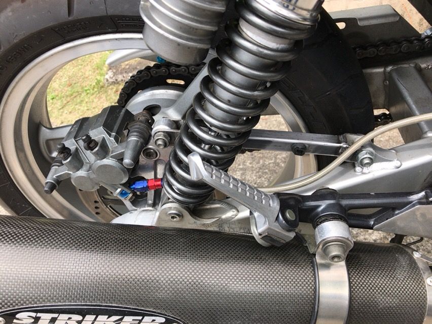 鏡面 XJR1200 バフ掛け 純正リアキャリパー&サポート&トルクロットset 