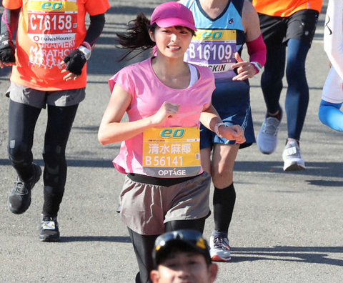清水麻耶フルマラソン