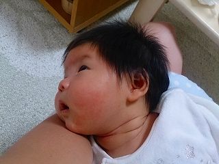 右上に 何がおる 常に右上を見る息子 とおちゃんと はっちゃん 右上に 何がおる 常に右上を見る息子 とおちゃんと はっちゃん