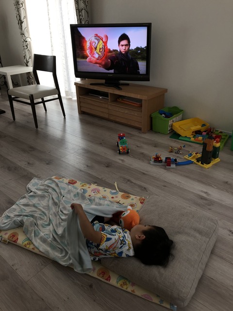 条件反射で爆睡！　お昼寝布団！