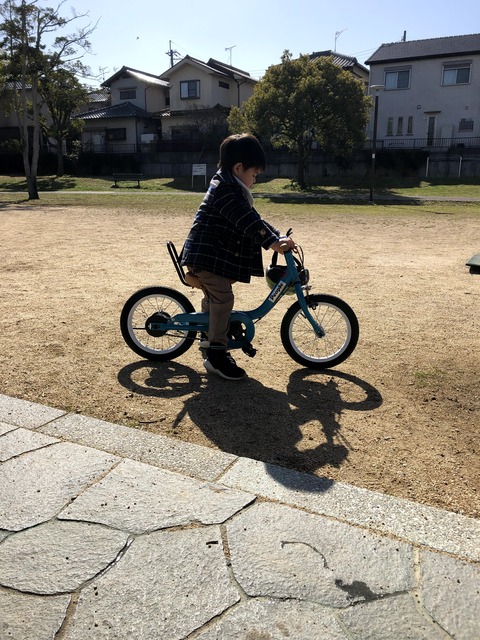 自転車もだいぶ上手になってきた！