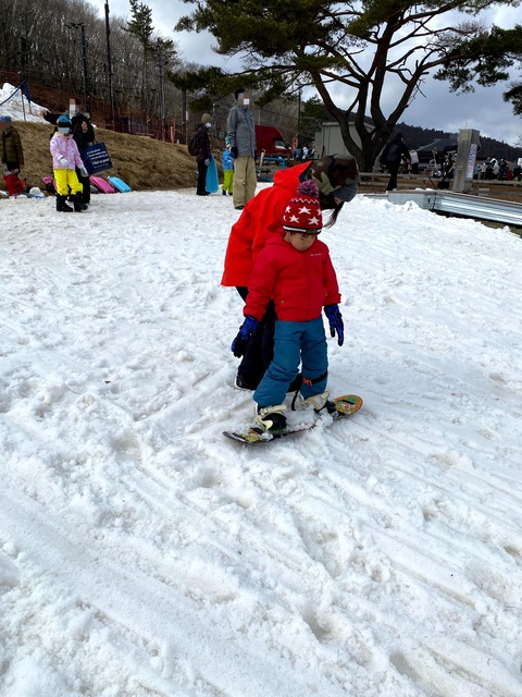初めてのスノーボードにチャレンジ！　②