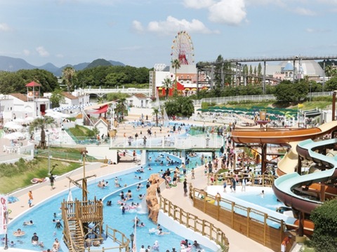 【１】プールと海を求めて、レオマワールドへ！