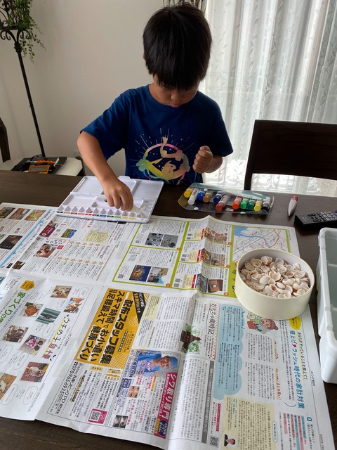 夏休みの工作をデコレーション！