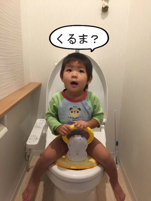 そろそろ２才やし、トイレも練習してみましょー。