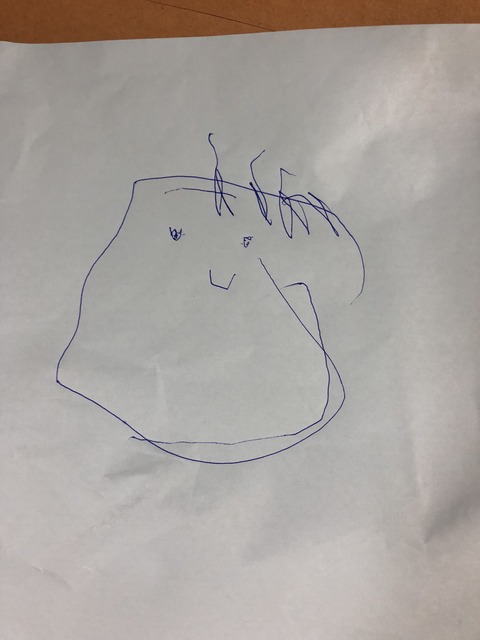 子供が書く絵で、幸せ度がわかる気がする。