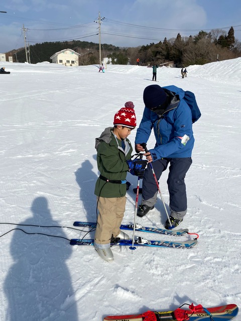 【１】ようやく出来た！ 初めてのスキー！