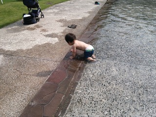 水遊び！楽しいね！！