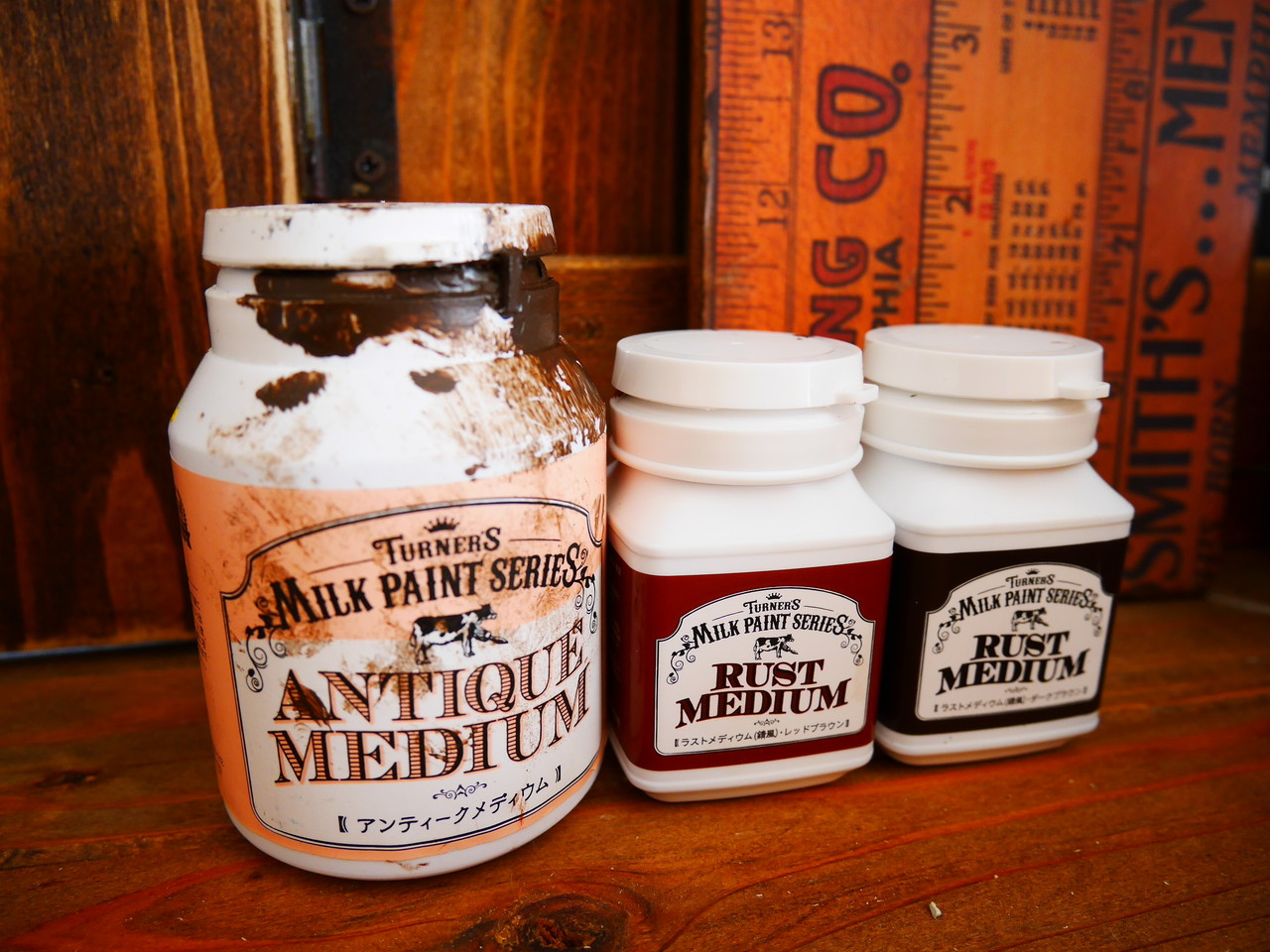 ミルクペイント ラストメディウム を使って錆ペイント 100均商材に試してみました Handworks Relax Anさんのdiy リメイク 日々のこと Powered By ライブドアブログ