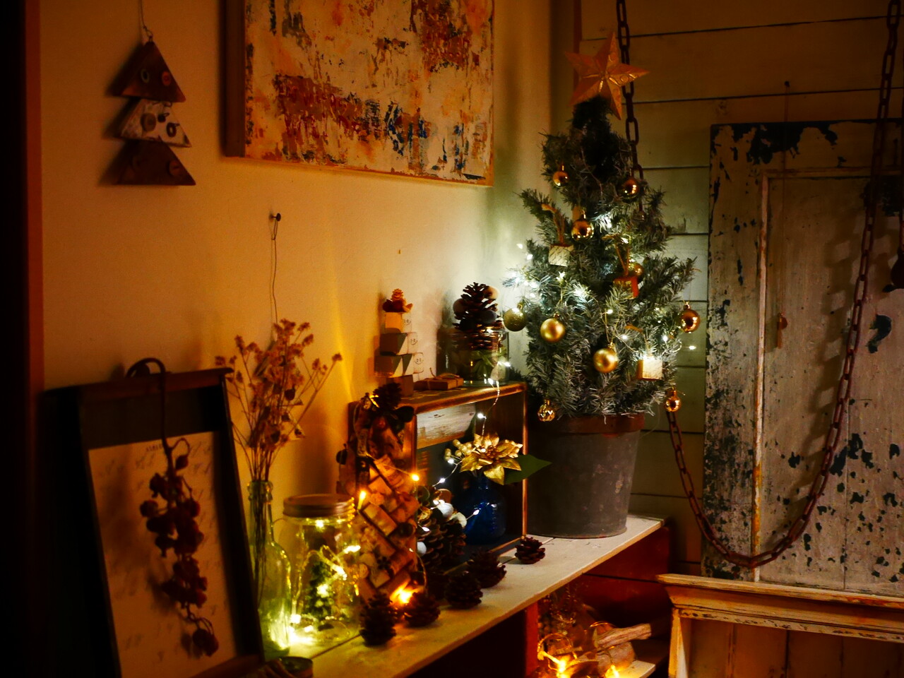 ダイソーのledストリングブランチライトが好きすぎて 冬 Handworks Relax Anさんのdiy リメイク 日々のこと Powered By ライブドアブログ