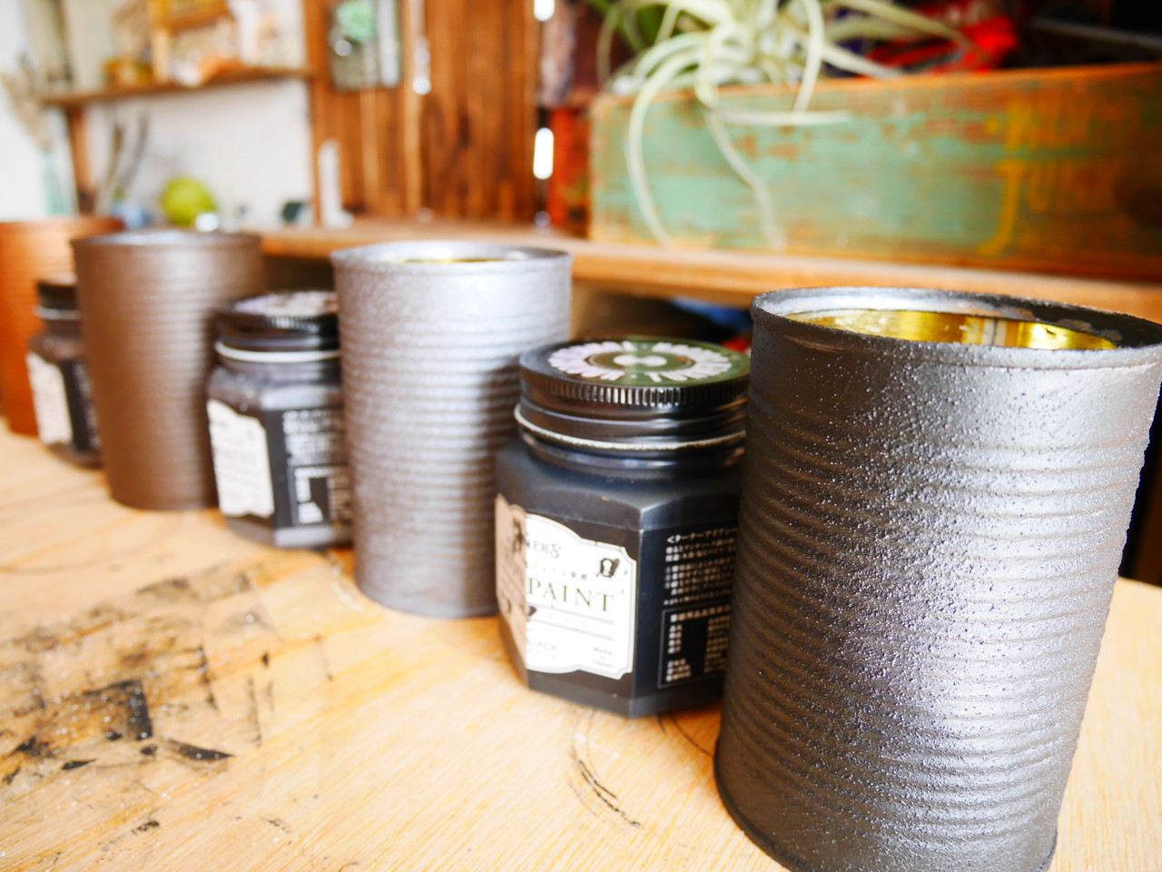 アイアンペイントを使って作るリメイク缶* : HANDWORKS*RELAX anさんの  