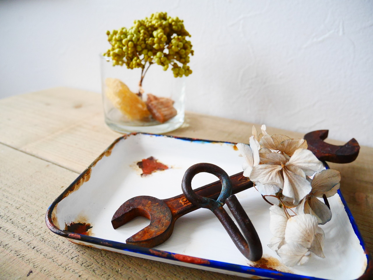 セリアのステンレストレーをホーローバット風にリメイク Handworks Relax Anさんのdiy リメイク 日々のこと Powered By ライブドアブログ