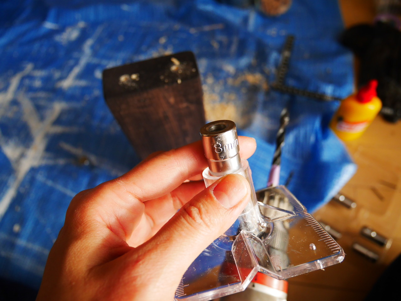 Diy 便利グッズを使うと仕上がりが全然違う ドリルガイドを購入しました Handworks Relax Anさんのdiy リメイク 日々のこと Powered By ライブドアブログ