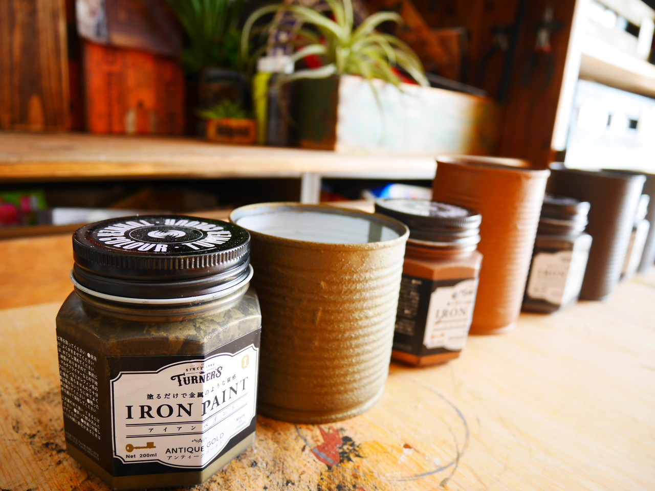 アイアンペイントを使って作るリメイク缶* : HANDWORKS*RELAX anさんの