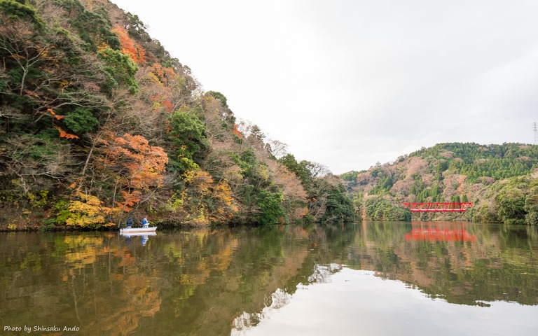 君津市亀山湖の紅葉クルーズ20161211-3