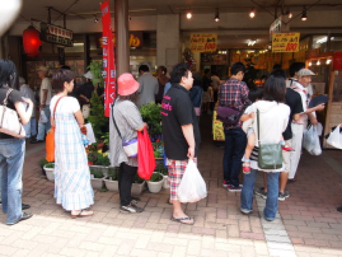 肉屋の行列