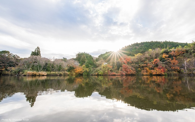 君津市亀山湖の紅葉クルーズ20161211-14