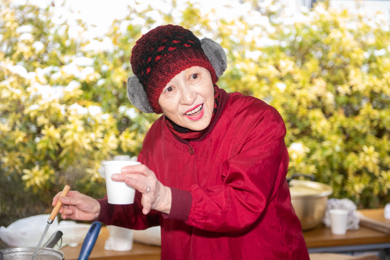 高根木戸中央通り商店会の餅つき2019_9