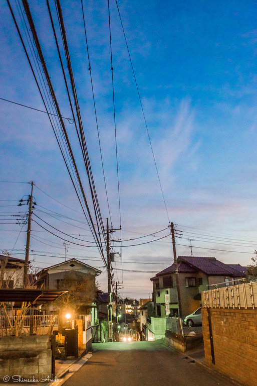 芝山4丁目の夕焼け20160304-4