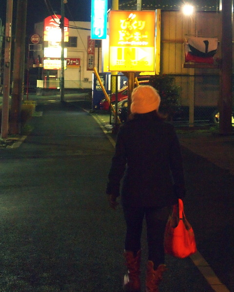 歩く母