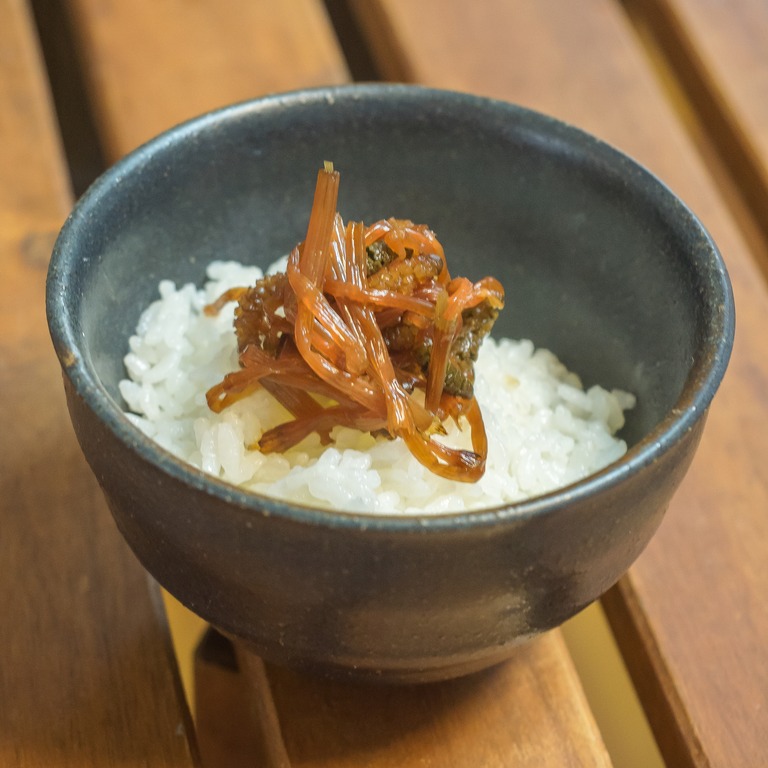 つくしの佃煮ごはん