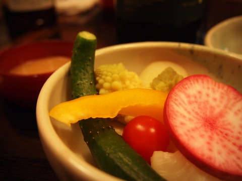 彩り野菜のバーニャカウダ・胡麻ソース