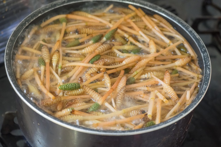 下茹で