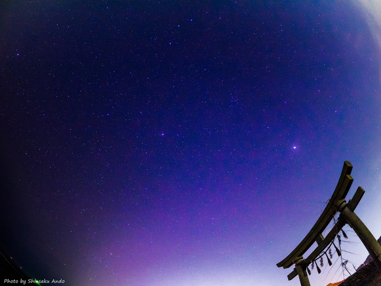 東浪見海岸の星空20160305-11-name