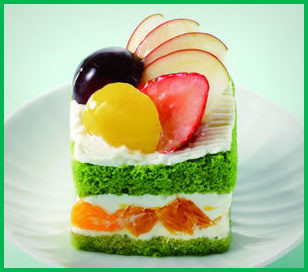 京橋千疋屋「小松菜のショートケーキ」