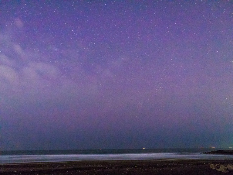 東浪見海岸の星空20160305-8