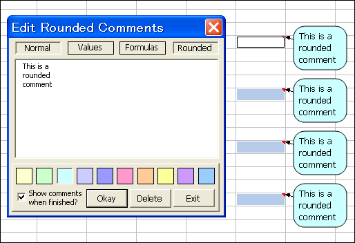 Comment Box Rounded Edges Andrew's Excel Tips:New Rounded Comments Form