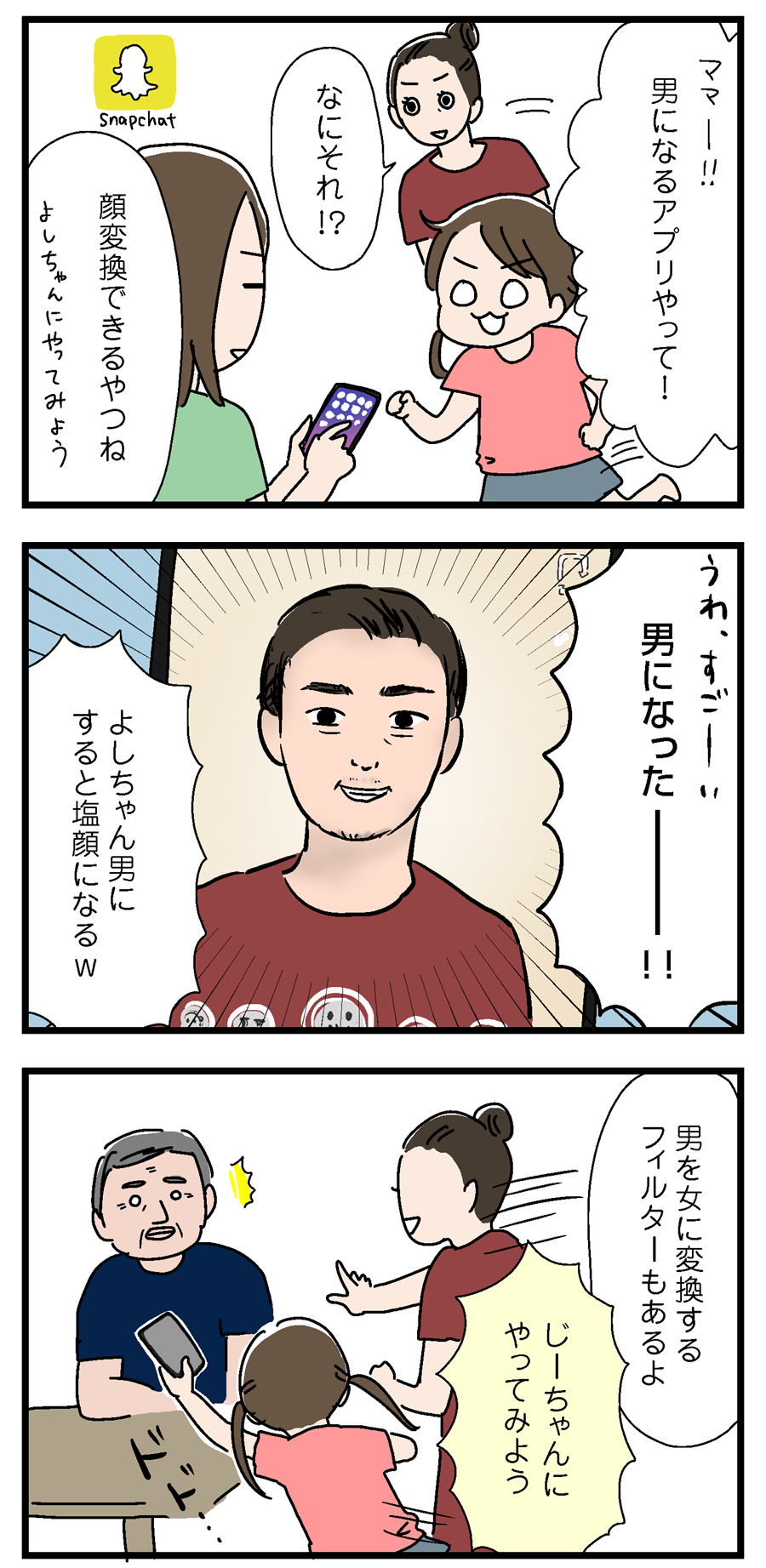 顔変換アプリで遊んでて痛感した父親似 いっちょまえ姉妹を育てています Powered By ライブドアブログ