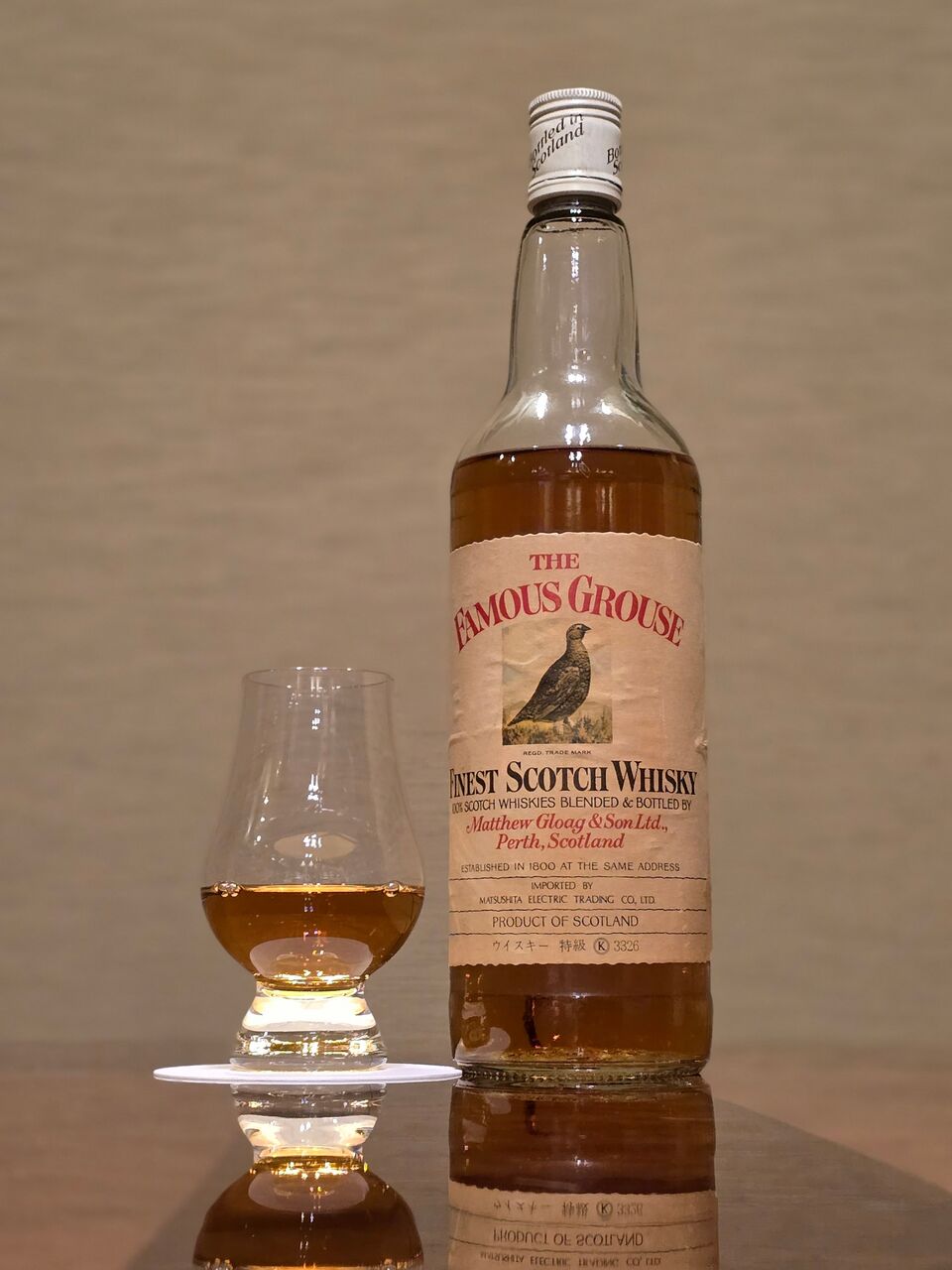 80年代　THE FAMOUS GROUSE フェイマスグラウス 特級 フェイマスグラウス 特級 ハマヤ - 琥珀色の研究 －A Study in Amber－