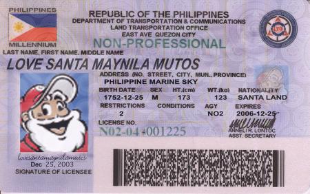 フィリピン運転免許証
