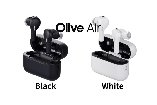 オリーブエアーはブラックとホワイトの色展開