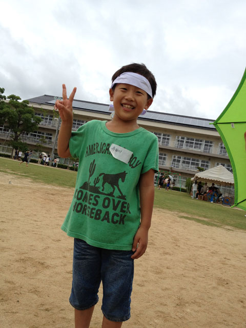 松江市城東地区運動会-長男総合リレー