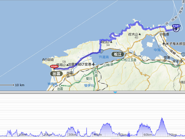 2013えびすだいこく100kmマラソン・コース